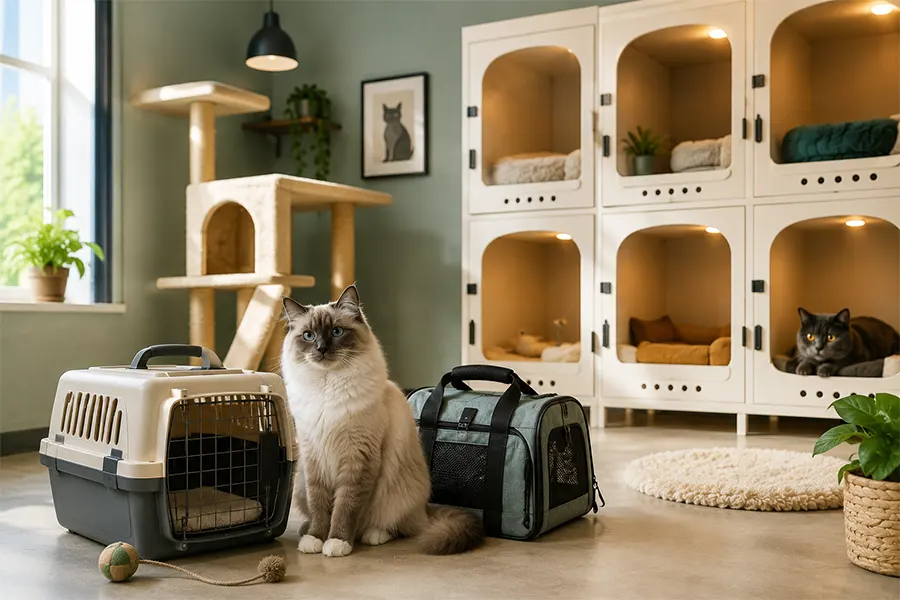Pet care support during boarding