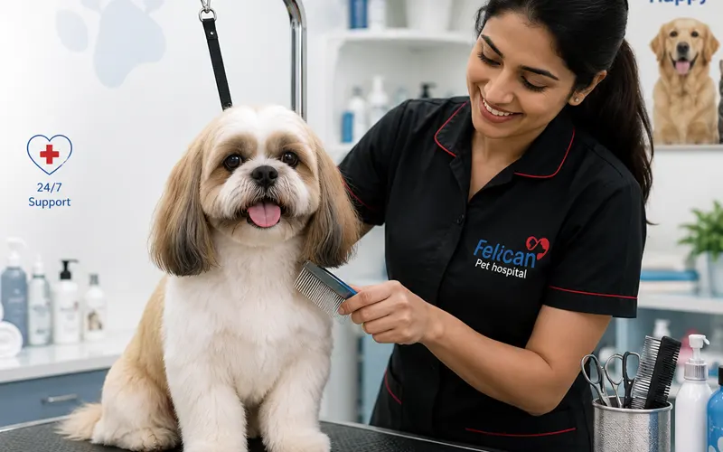 Pretty Paws pet grooming at Felican Pet Hospital